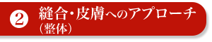 ２）縫合・皮膚へのアプローチ（整体）