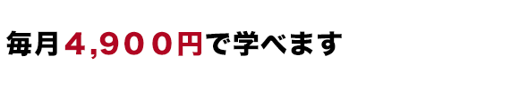 4800円で学べます