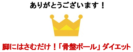 ありがとうございました！脚にはさむだけ！「骨盤ボール」ダイエット